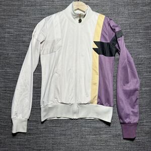 Volcom Jacket Women's S White Full Zip Track Racer V Line Science Stone Relay